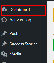Plugin Installation - Access to the dashboard
